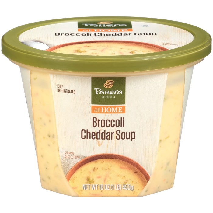 Panera cheddar broccoli soup nutrition facts