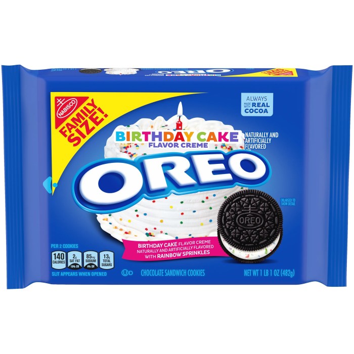 Birthday cake oreo nutrition facts